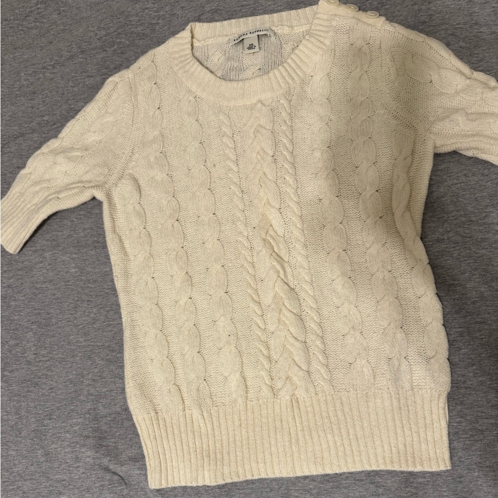 Banana Republic - Cotton Blend Cable Knit Sweater (Women’s XS)